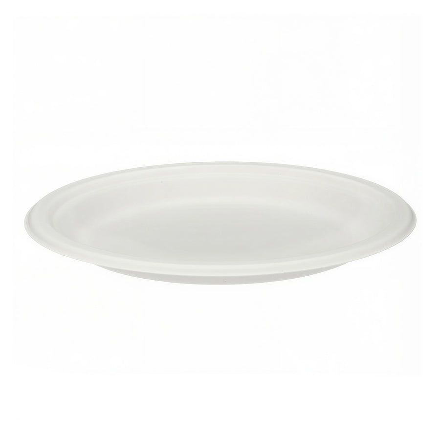 10" White Bagasse Round Plate (1 x 500)