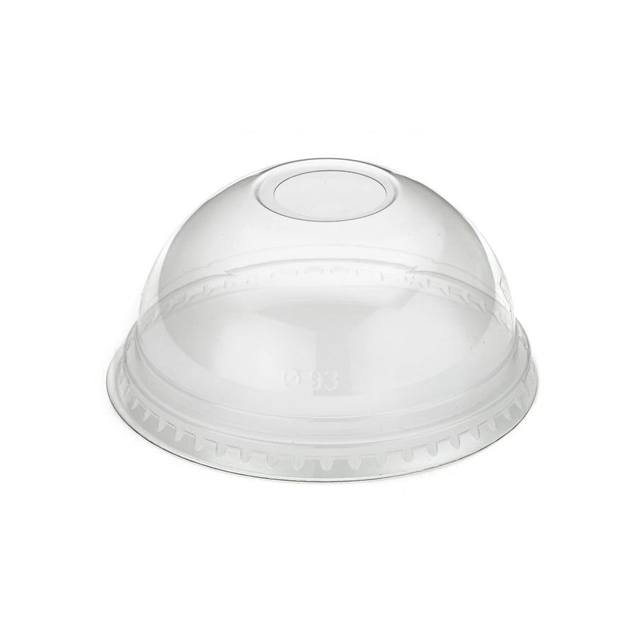 9oz/12oz - 93⌀ Clear RPET Dome Lid With Hole (1 x 1000)