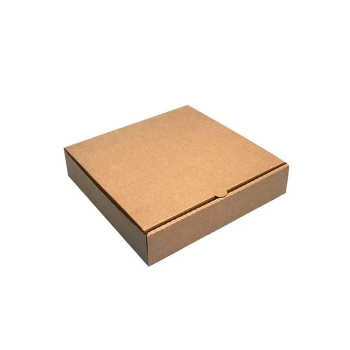 10 inch brown kraft pizza box (100 pack) — sturdy cardboard pizza box ideal for takeaway, delivery, and food service use.
