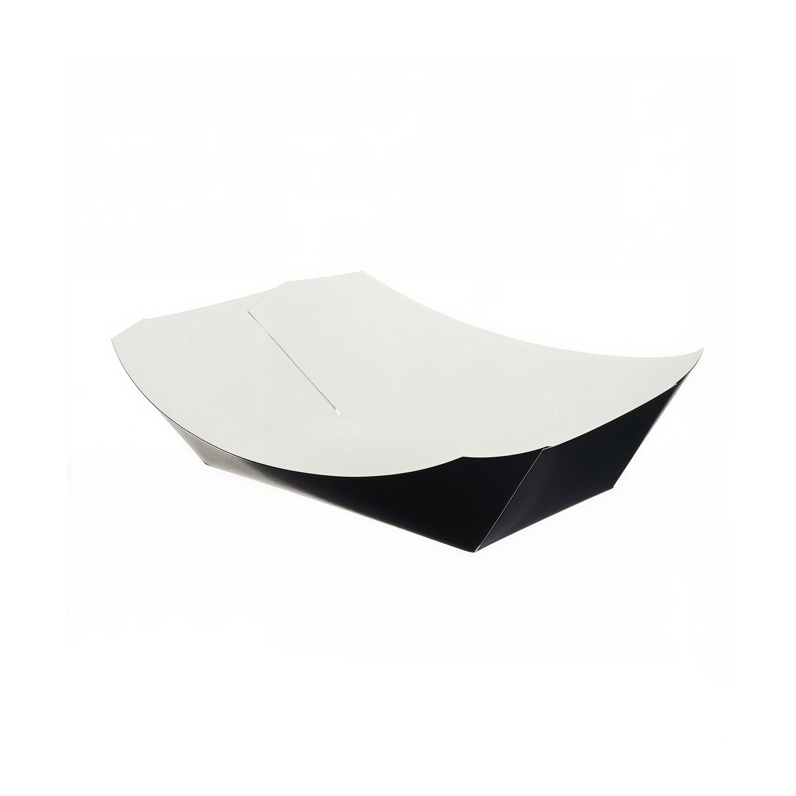 100×62×42mm black small food tray (500 pack) — compact paper tray ideal for snacks, sides, and takeaway food presentation.
