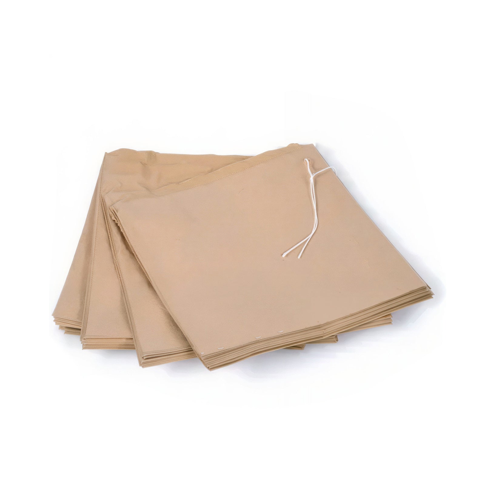 10 × 10 inch brown greaseproof bag (1000 pack) — oil-resistant paper bag ideal for bakery items, fried food, and takeaway packaging.