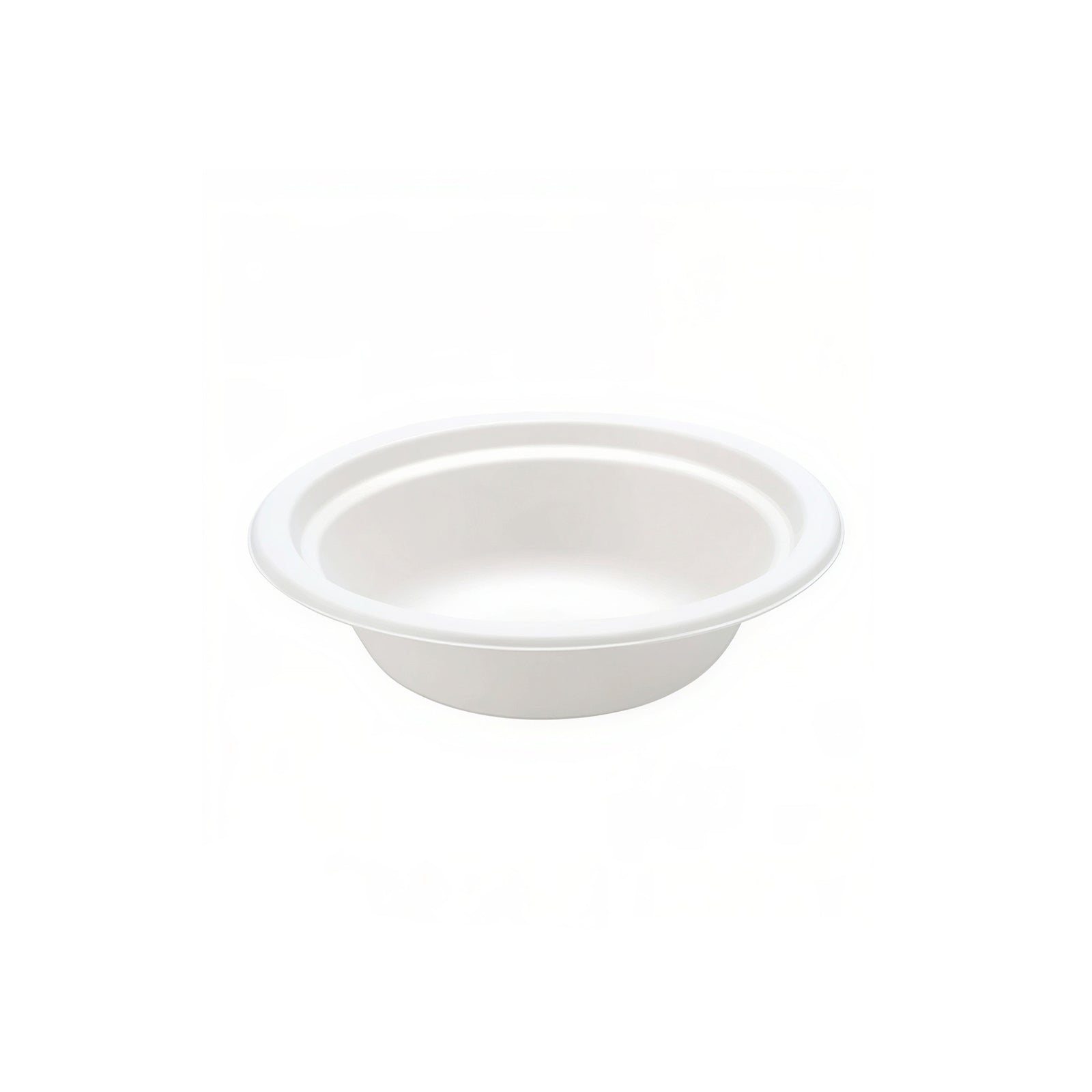 12oz white bagasse bowl (1000 pack) — compostable sugarcane fibre bowl suitable for hot and cold takeaway meals.