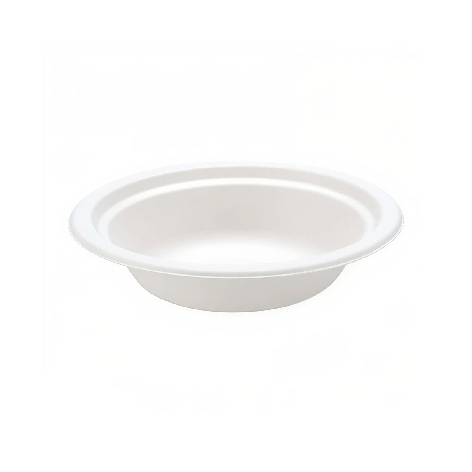 16oz white bagasse bowl (1000 pack) — compostable sugarcane fibre bowl ideal for hot and cold takeaway food.