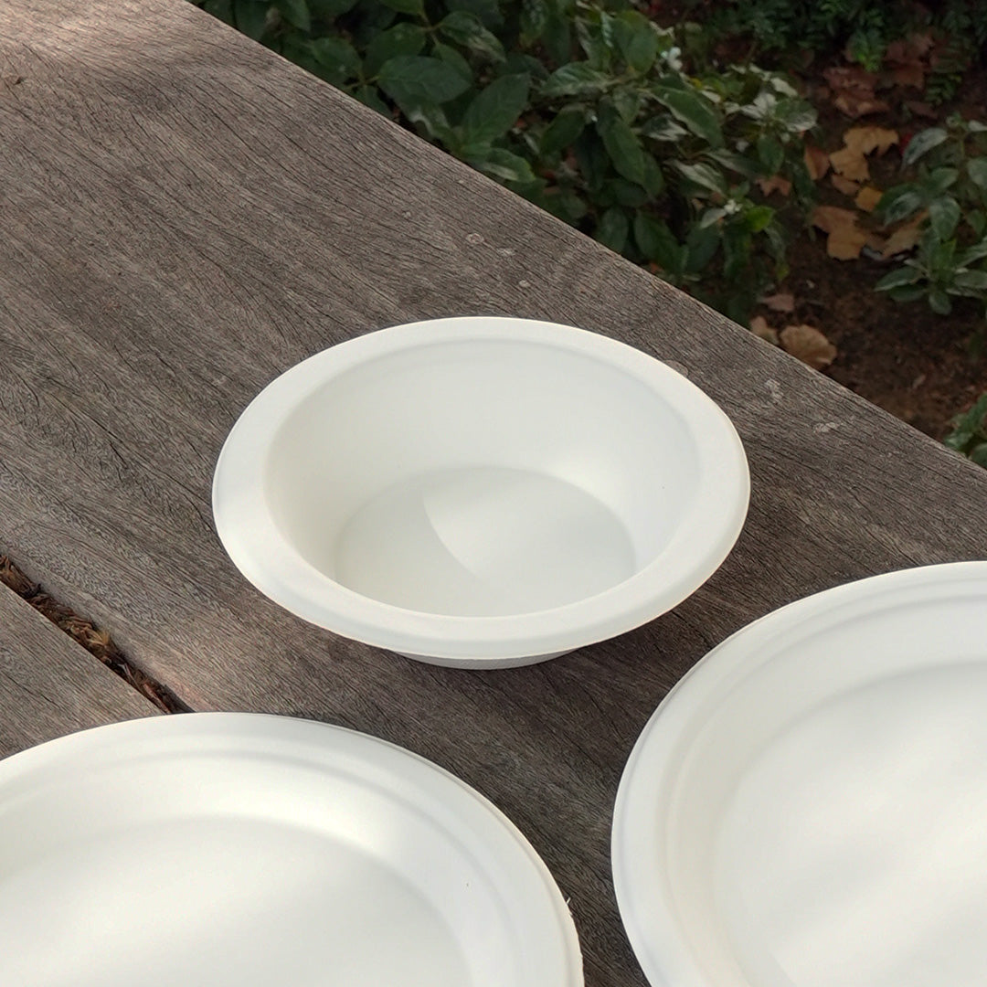 16oz White Bagasse Bowl (1 x 1,000)