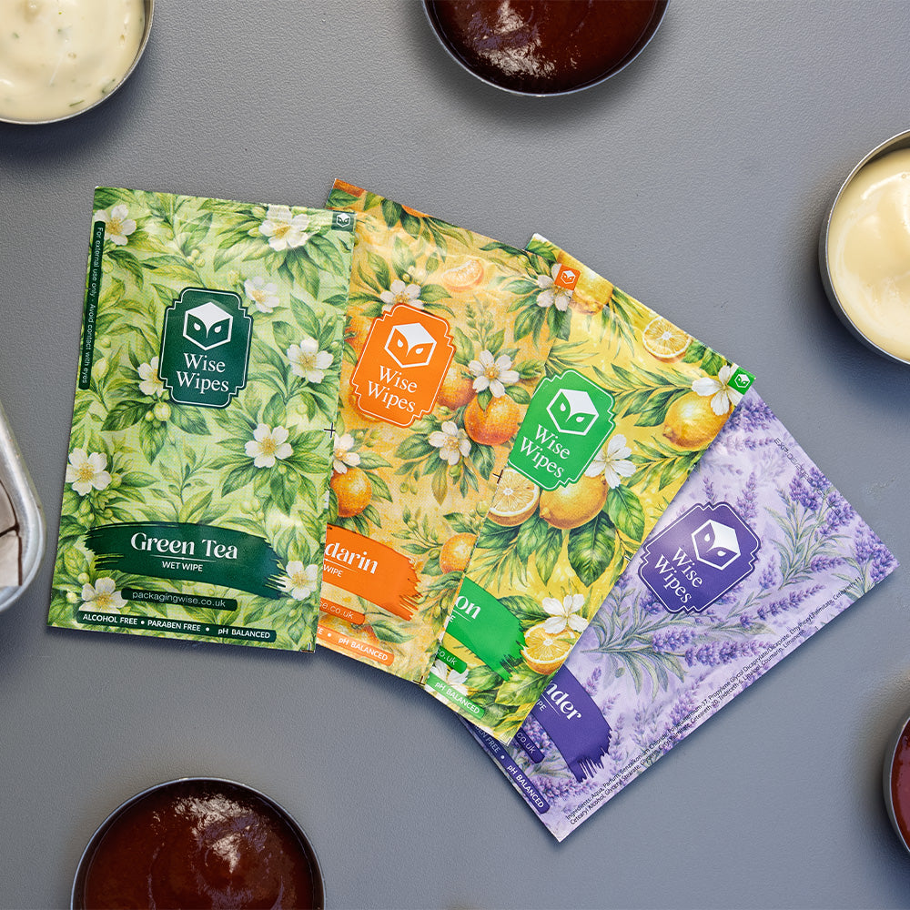 6x10cm Green Tea Wise Wipes (1 x 500)