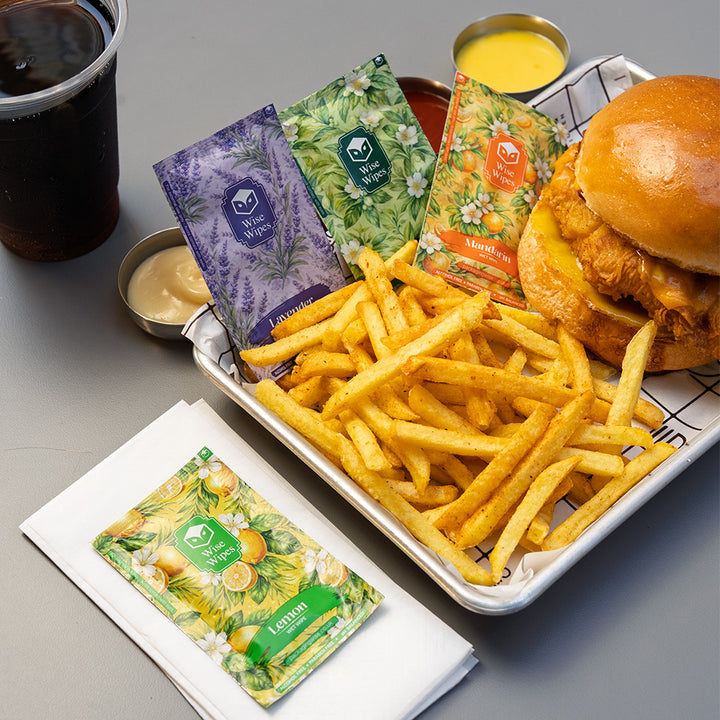 6x10cm Green Tea Wise Wipes (1 x 500)