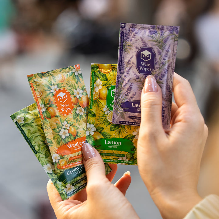6x10cm Green Tea Wise Wipes (1 x 500)