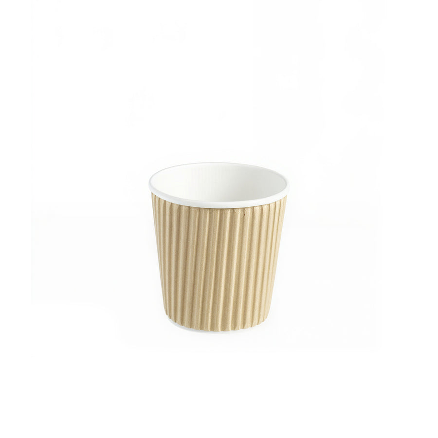 4oz - 58⌀ Kraft Ripple Wall Hot Cup (1 x 1000)