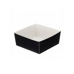 4" x 4"  Black Paper Burger Tray (1 x 500)