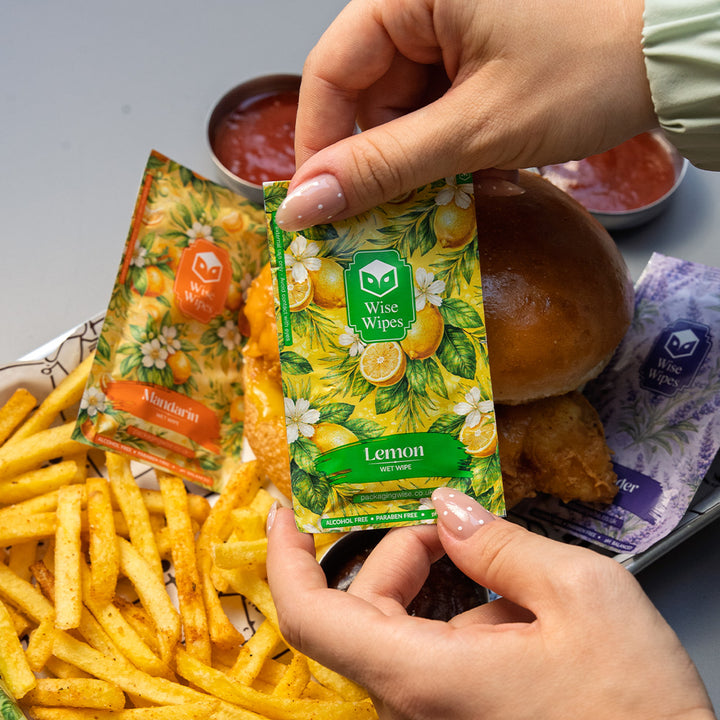 6x10cm Green Tea Wise Wipes (1 x 500)