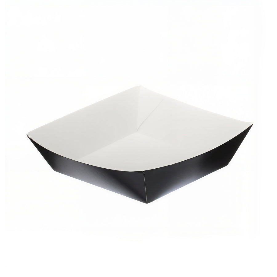 5" x 5" Black Paper Burger Tray (1 x 500)