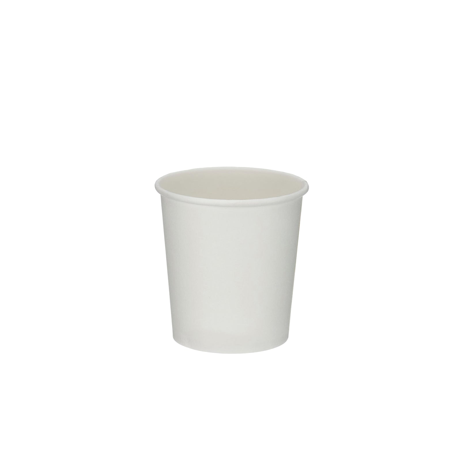6oz white paper single wall hot cup with 73mm rim (1000 pack) — disposable takeaway cup ideal for espresso, tea and small hot drinks.