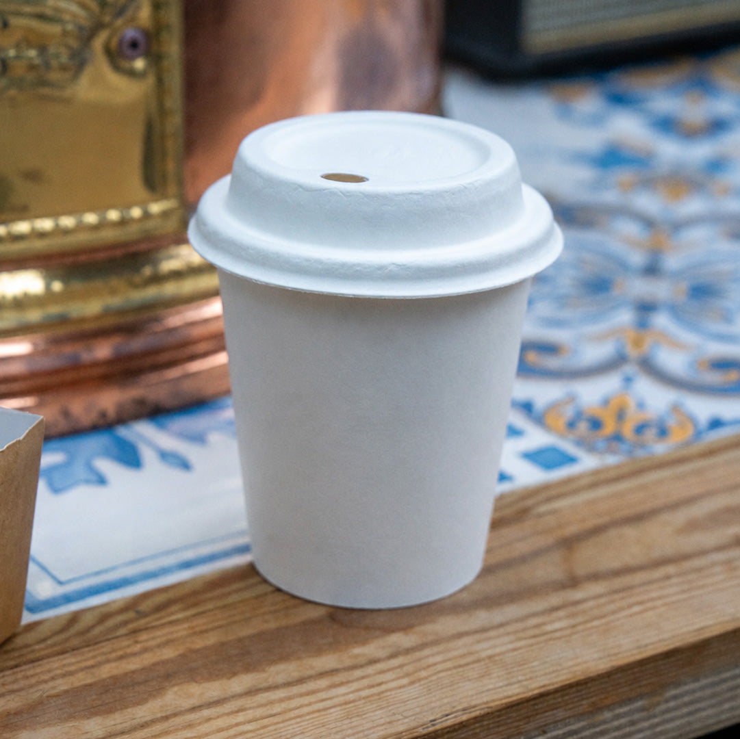 6oz - 73mm Diameter White Paper Single Wall Hot Cup (1 x 1,000)
