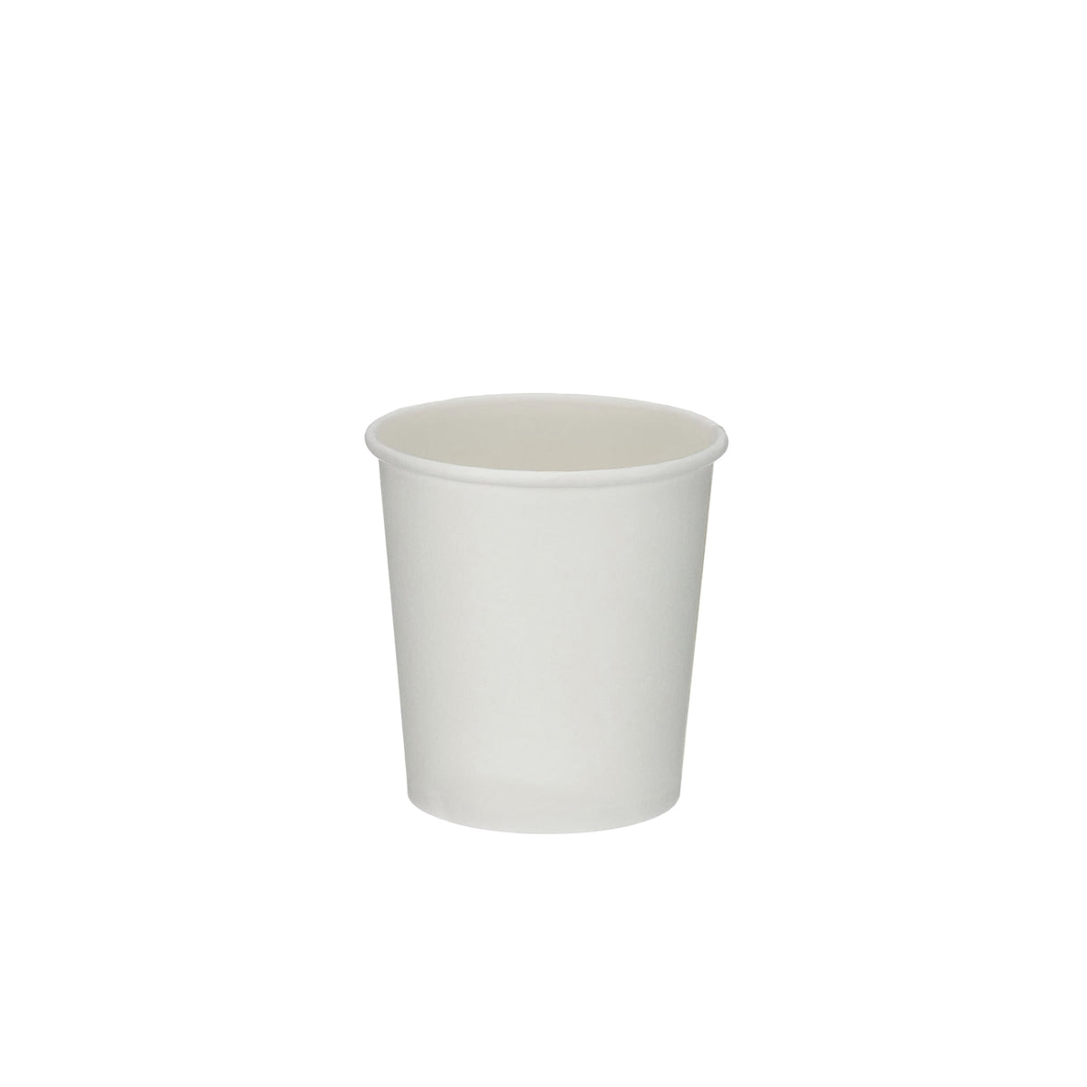 6oz - 80mm Diameter White Paper Single Wall Hot Cup (1 x 1,000)