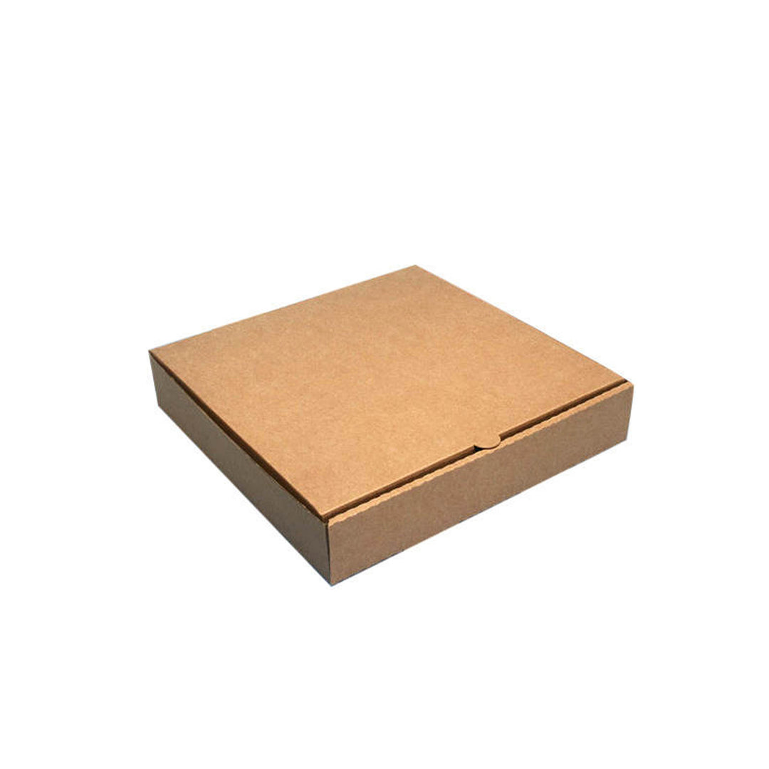 7 inch brown kraft pizza box (100 pack) — compact cardboard pizza box ideal for takeaway, delivery, and small pizza servings.