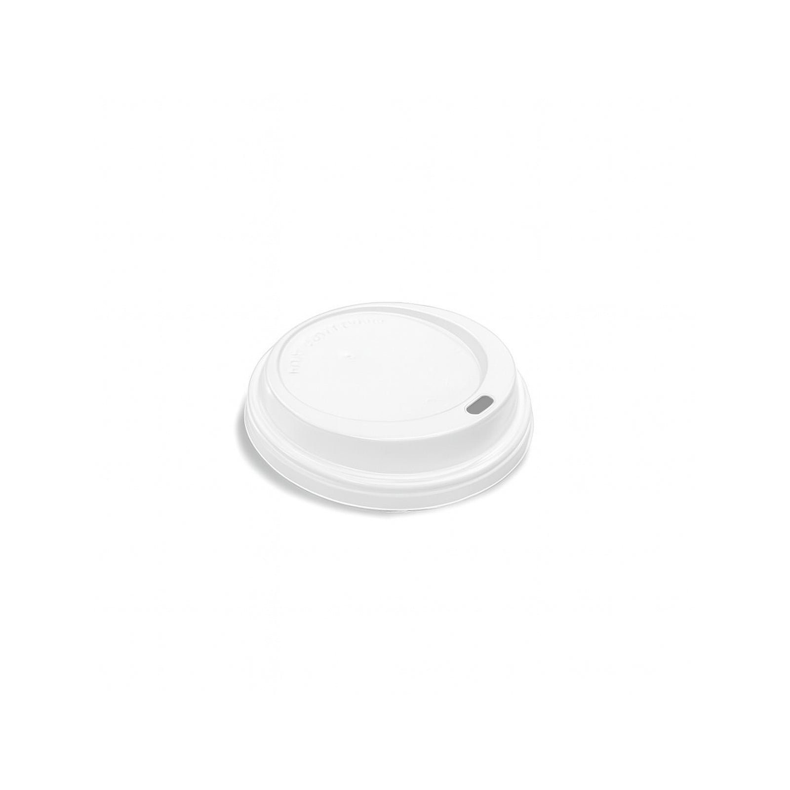 73mm white PS sip-thru lid for 6oz hot paper cups — secure, leak-resistant disposable takeaway lid supplied in a 2000 pack.