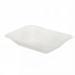 7"x5" White Bagasse Chip Tray (1 x 500)