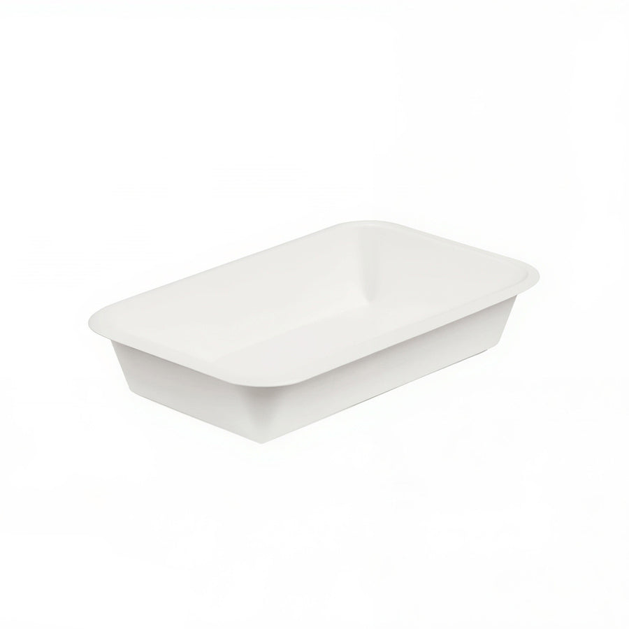 8.5" x 5" White Bagasse Tray (1 x 500)