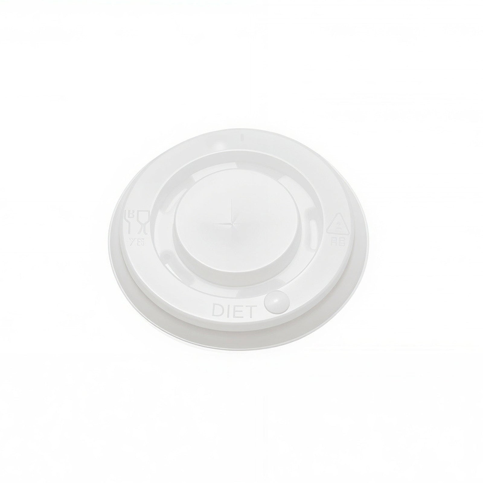 90mm frosted white sip thru lid for 16oz and 22oz cups (2000 pack) — secure plastic lid ideal for takeaway hot and cold drinks