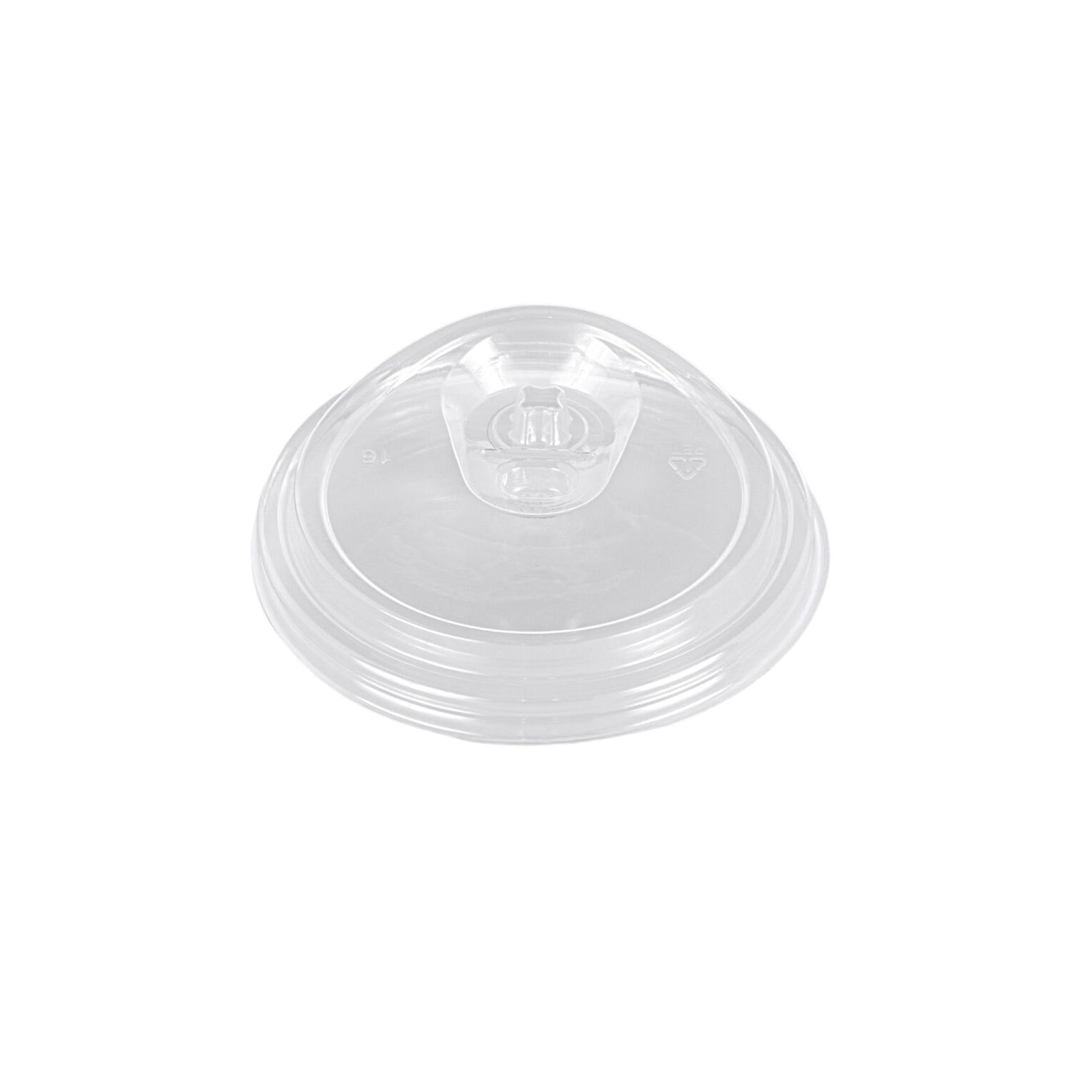 95mm rPET clear sip-thru lid with lock (1000 pack) — secure transparent lid compatible with 8oz to 24oz cold drink cups.