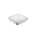 9 x 9" White Paper Foil Container Lid (1 x 200)