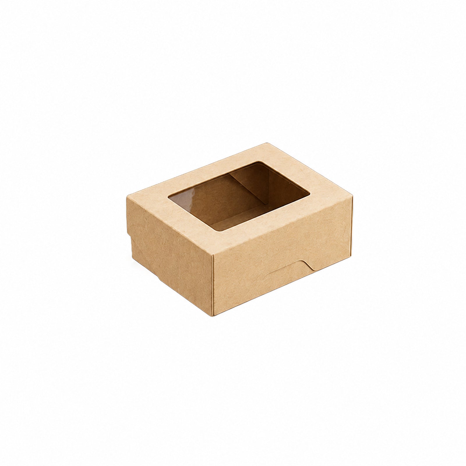 350ml Brown Kraft Takeaway & Deli Box with Clear Window (1 x 600)