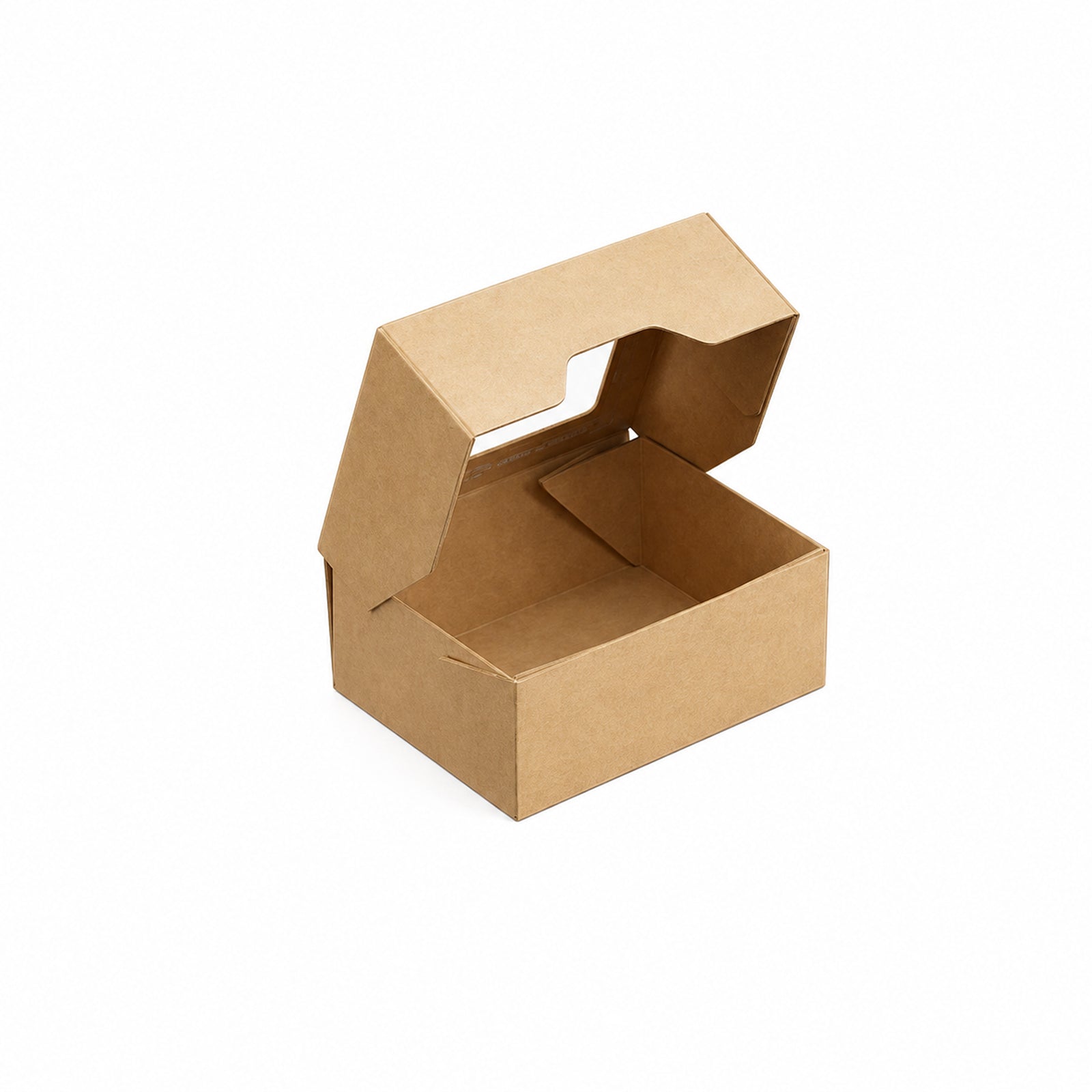 350ml Brown Kraft Takeaway & Deli Box with Clear Window (1 x 600)