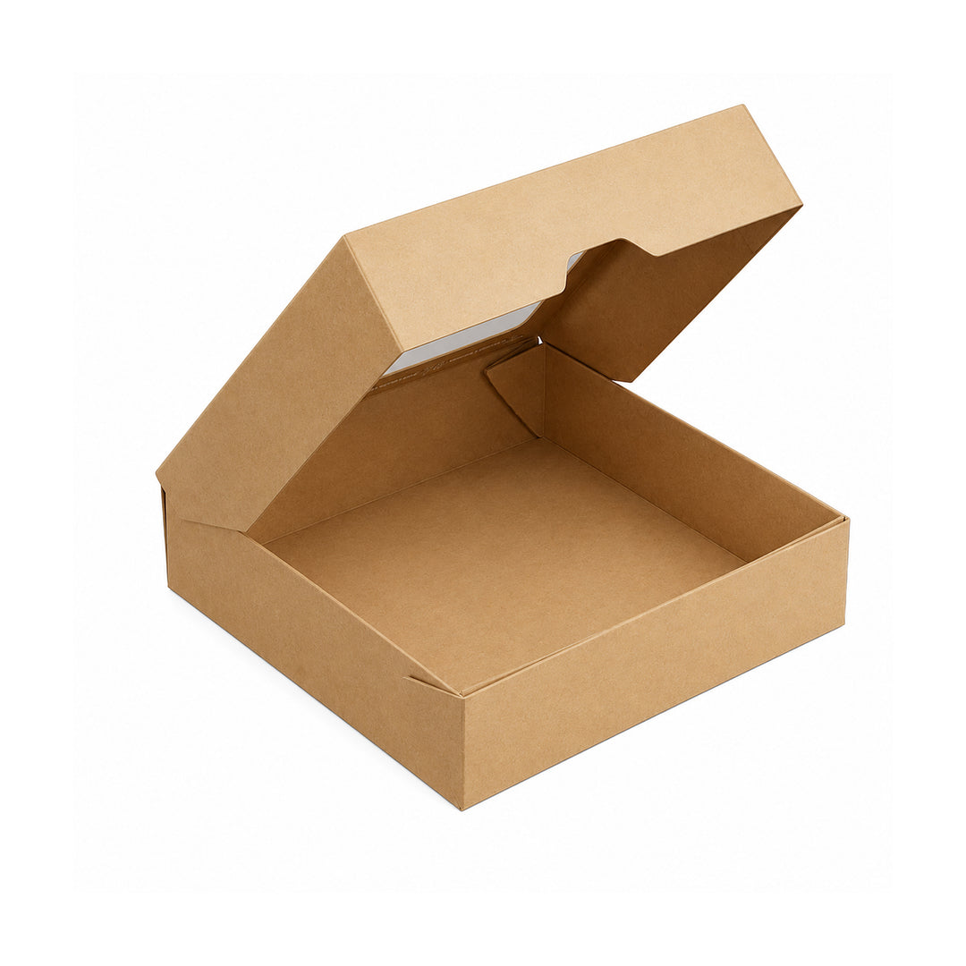 1500ml Brown Kraft Takeaway &amp; Deli Box with Clear Window (1 x 150)