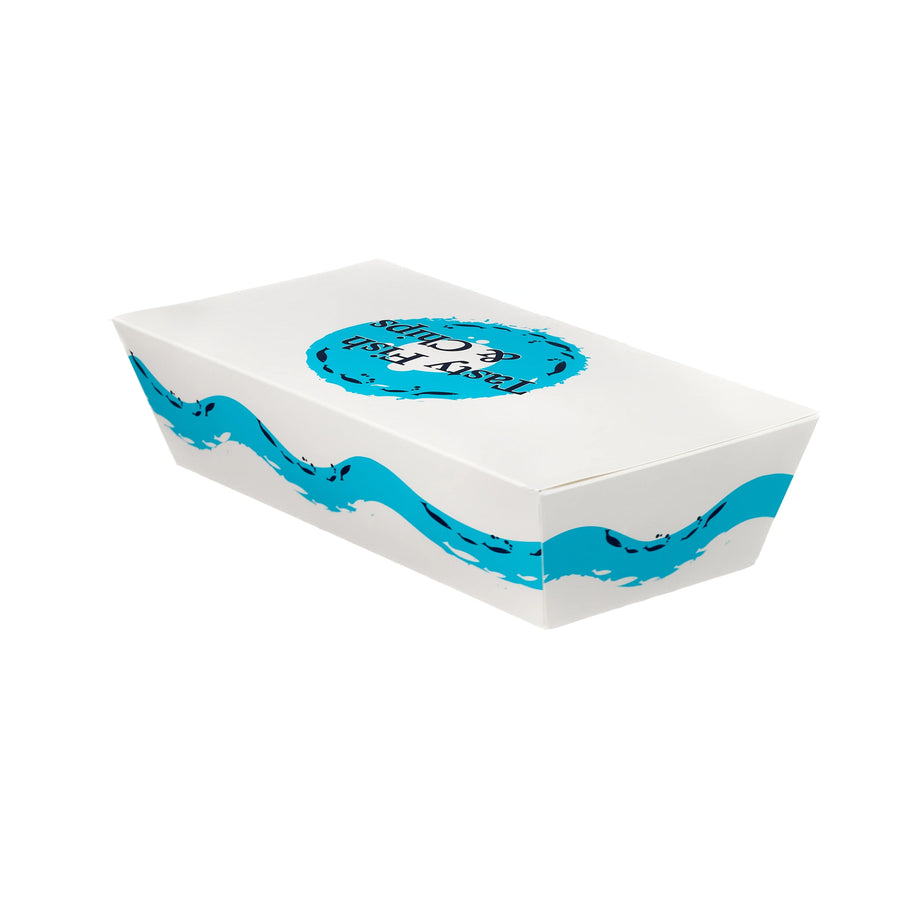 Patterned Paper Fish and Chip Box (1 x 250)