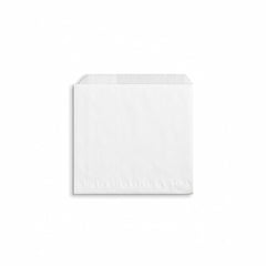 18 x 18 cm White Biodegradable Greaseproof Paper Bag (1 x 1,000)