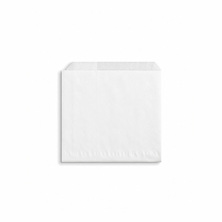 18 x 18 cm White Biodegradable Greaseproof Paper Bag (1 x 1000)