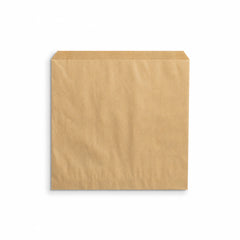 25 x 25 cm Brown Kraft Biodegradable Greaseproof Bag (1 x 1,000)