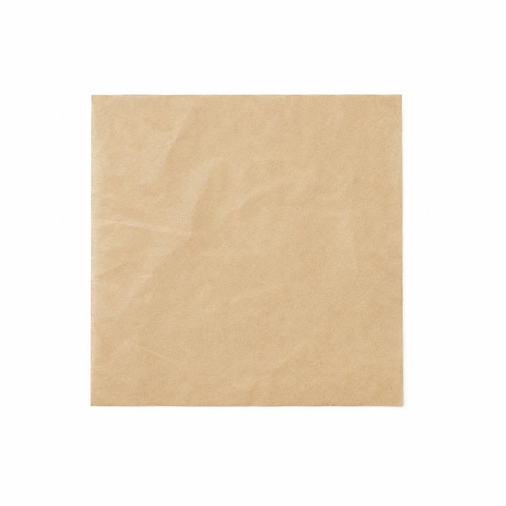 30 x 30 cm Brown Kraft Biodegradable Greaseproof Sheet (1 x 1000)