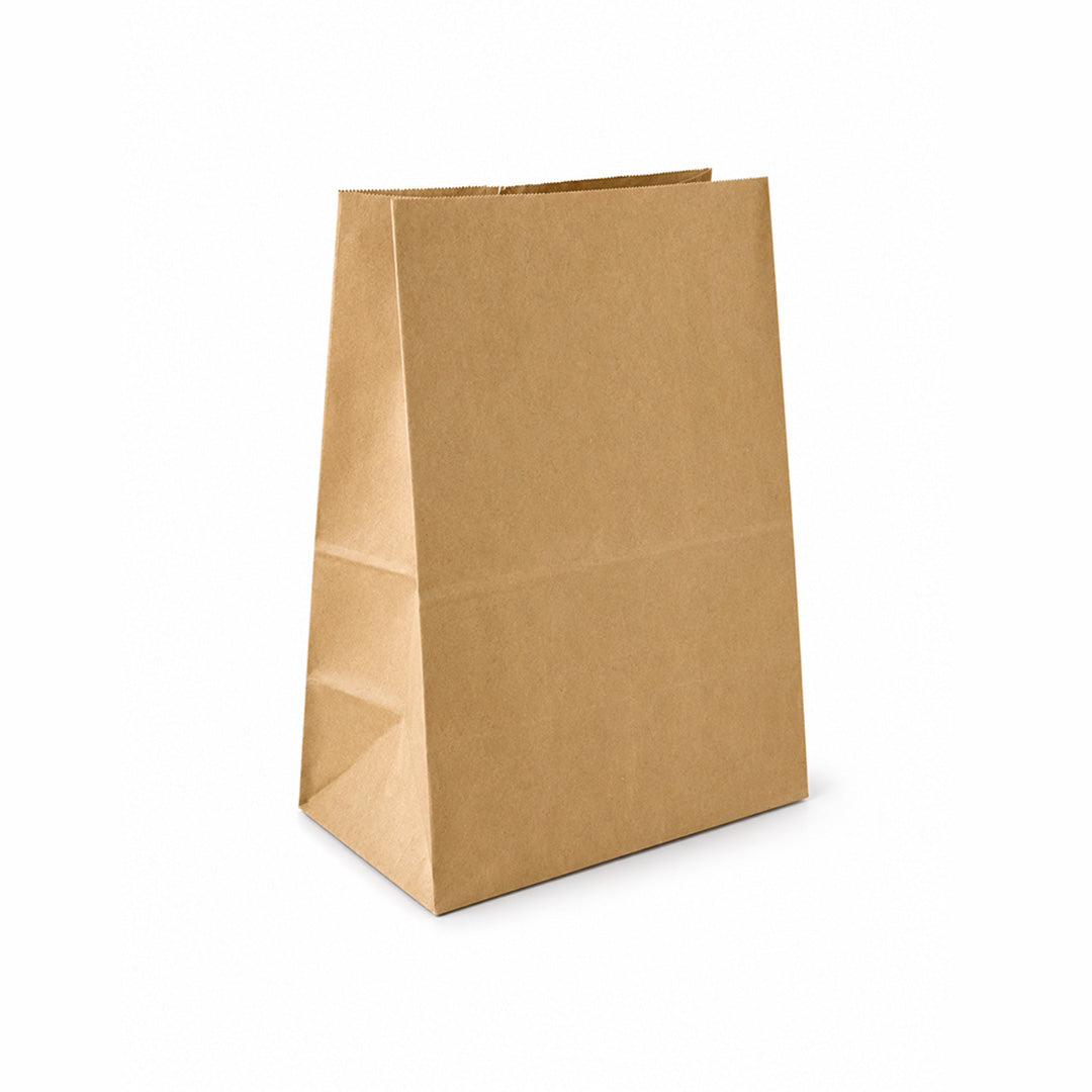 24 x 14 x 30 cm Brown Kraft Medium Paper Carrier Bag with No Handle (1 x 250)