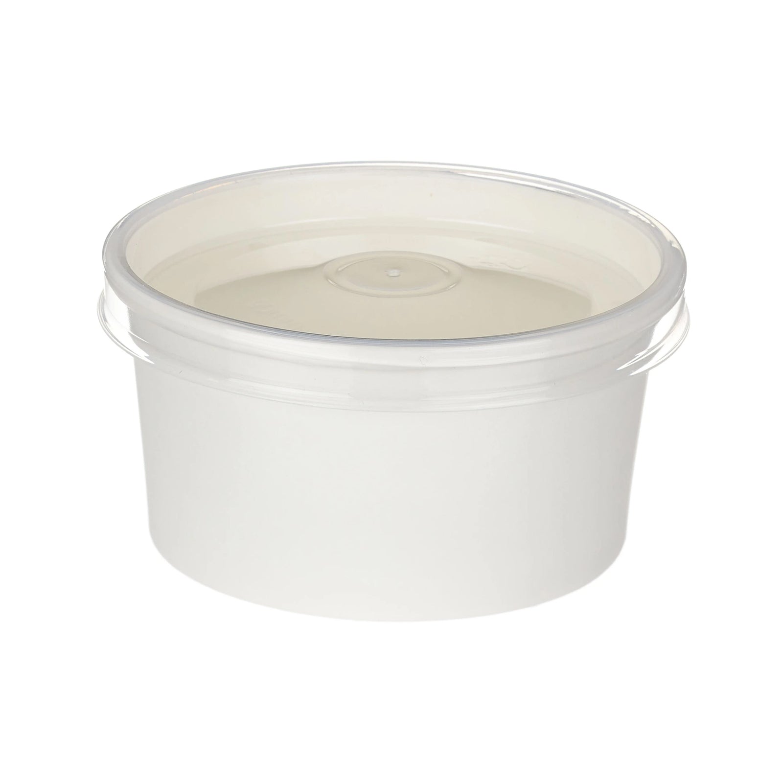 7oz White Paper Takeaway Portion Pots & Lids (1 x 500)