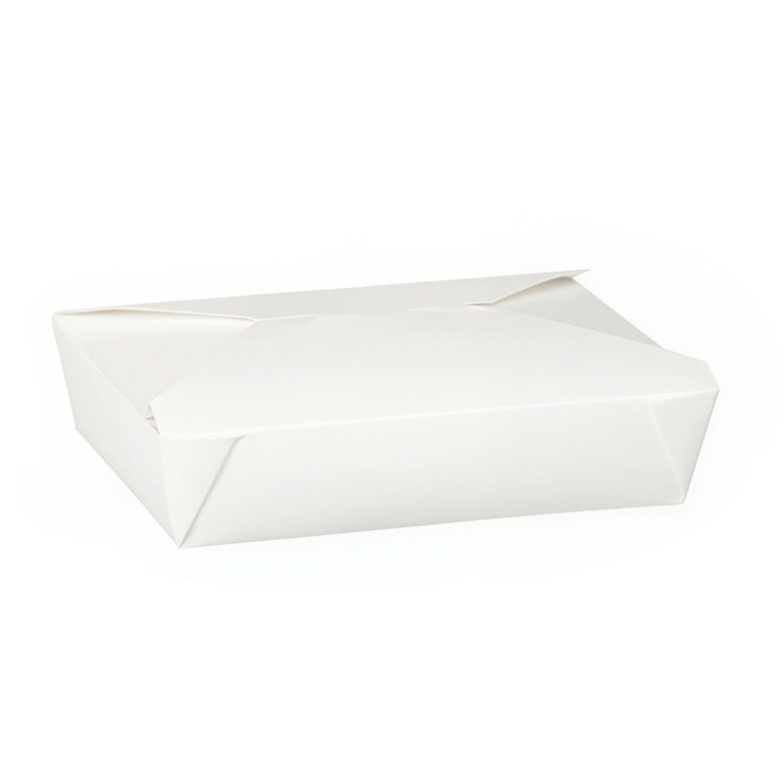 No.2 white food box (200 pack) — disposable takeaway food box ideal for hot meals, noodles, and fast food packaging.