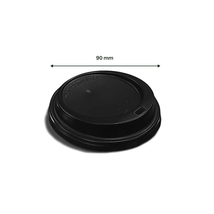 10oz/20oz - 90⌀ Black Ps Sip Thru Lid (1 x 1000)