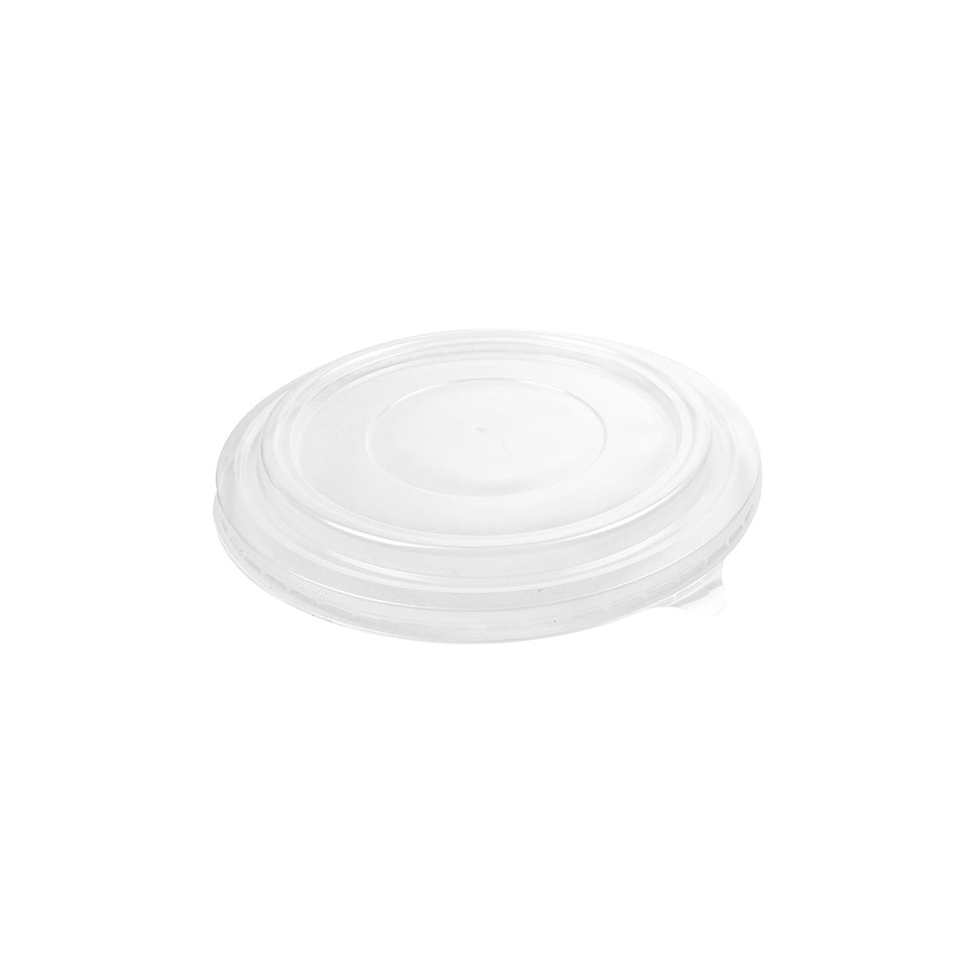 Packaging Wise 20oz / 550cc white PP lid — durable flat cover designed for leak-resistant closure and optimal food freshness.
