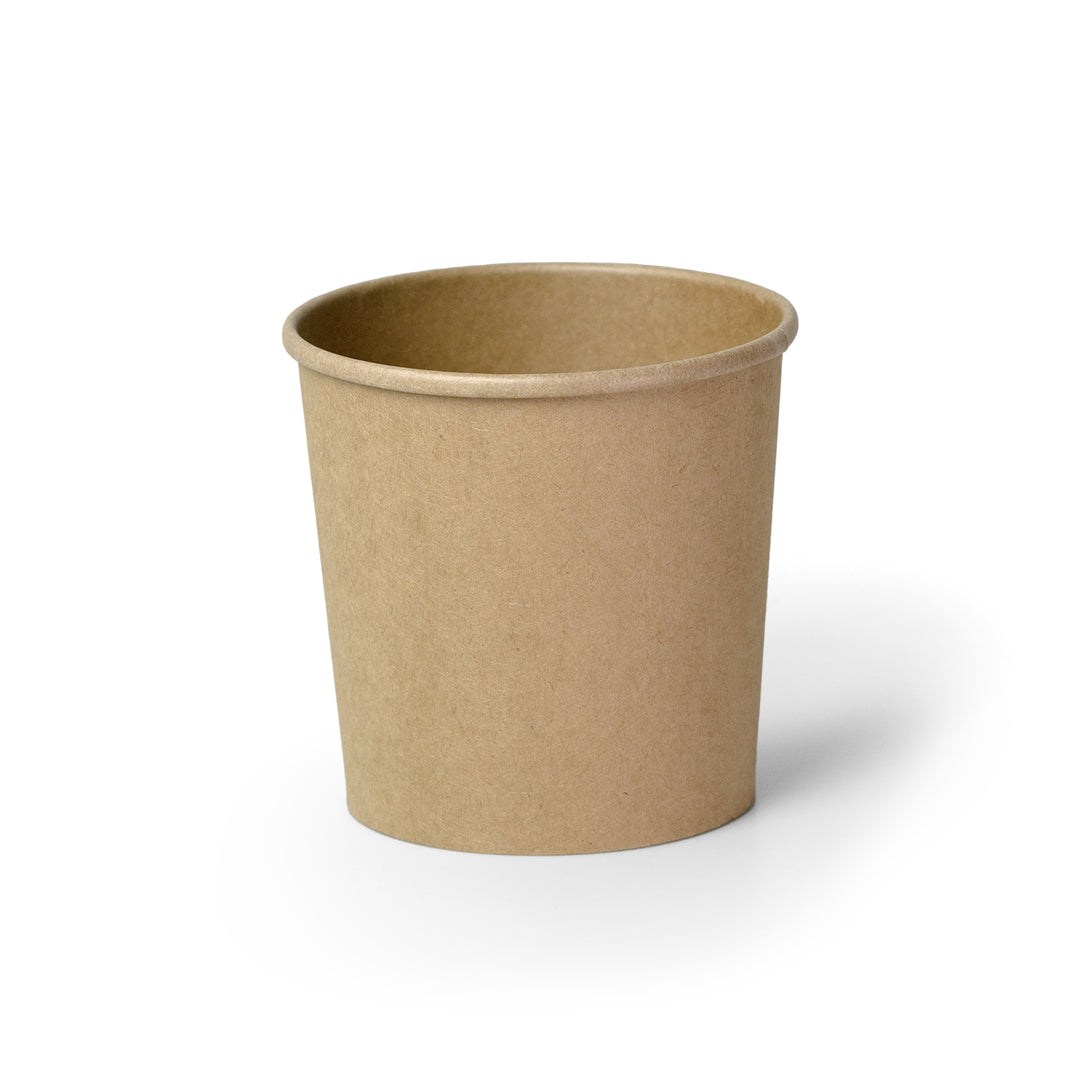 Packaging Wise 26 oz kraft tall food bowl, ideal for salads, noodles, poke bowls, and grain bowls, featuring a natural eco-friendly kraft paper design.

