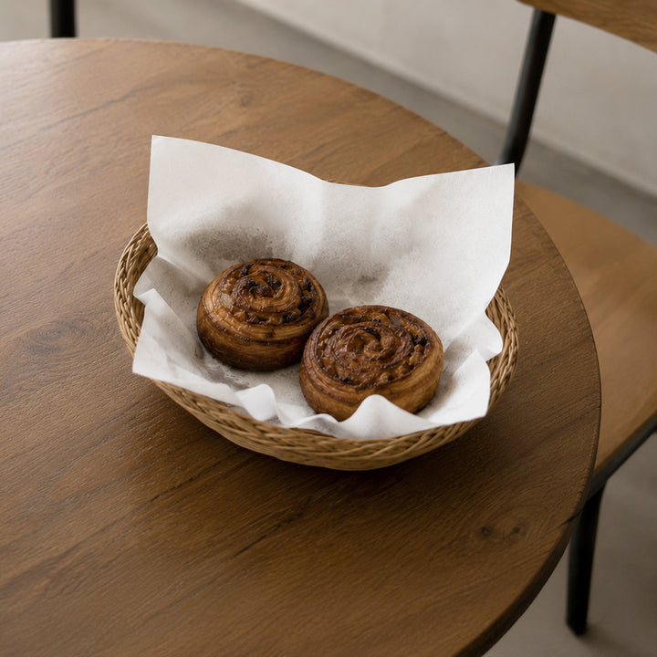 30 x 30 cm White Biodegradable Greaseproof Paper Sheet (1 x 1,000)