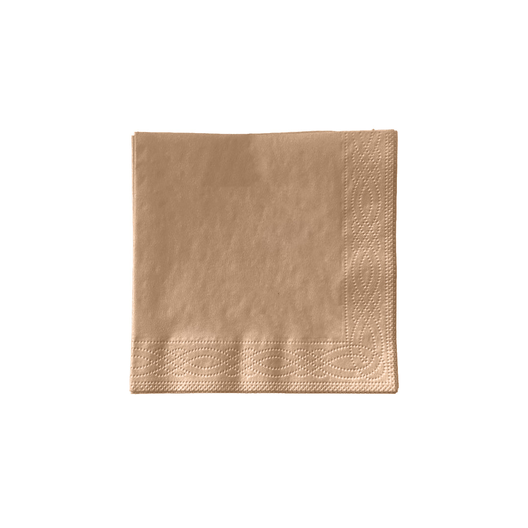 Packaging Wise 400x400mm brown napkin — ideal for elegant dining and eco-conscious presentation.
