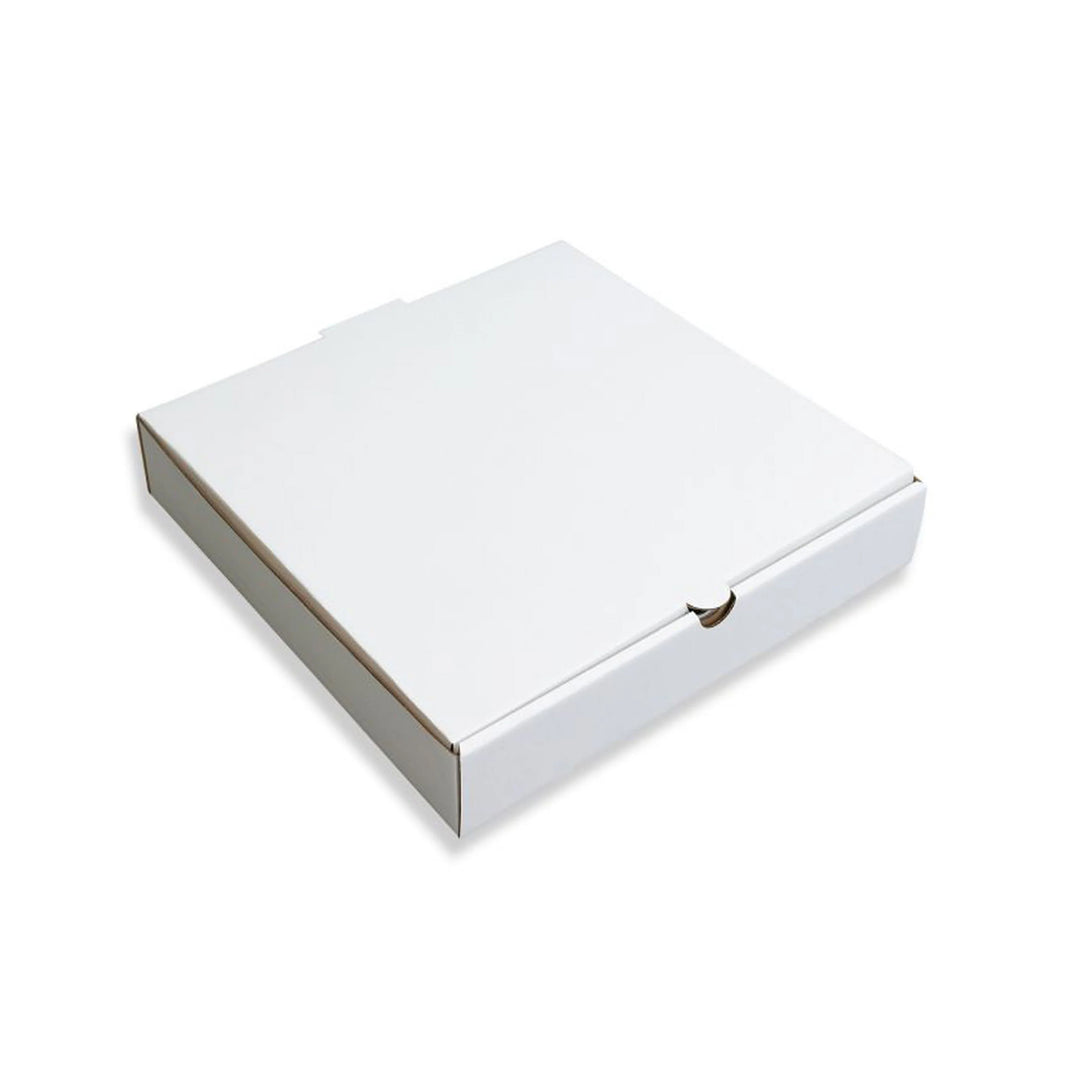 Packaging Wise 9-inch white pizza box — compact and sturdy cardboard solution ideal for small pizzas, perfect for delivery, takeaway, or food service use.
