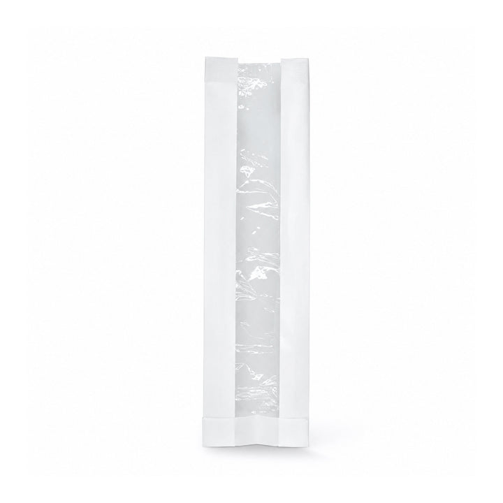 4″ x 6″ x 14″ White Paper Film-Front Window Baguette Bags (1 x 1,000)