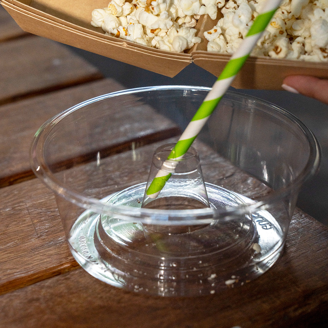 95mm Diameter CLEAR PET Snack Bowl (1 x 420)