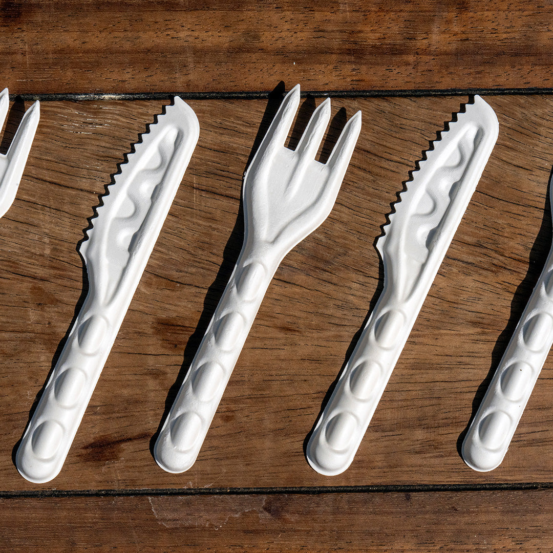 151mm White Bagasse Fork (1 x 1,000)