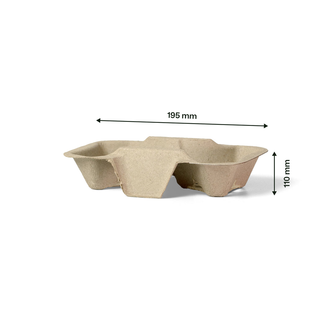 2 Cups Natural Paper Cup Carrier (1 x 360)