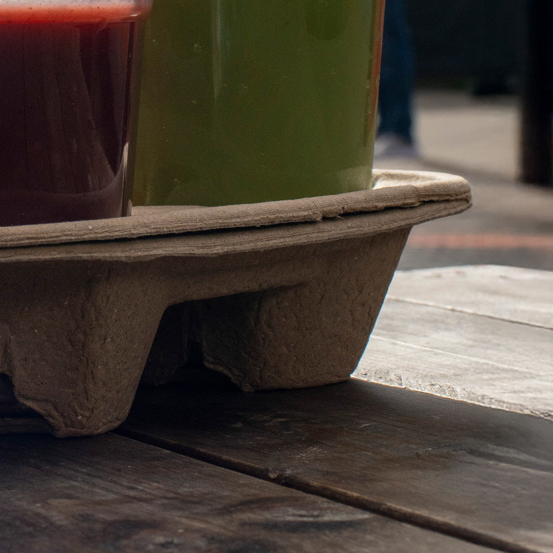 4 Cups Natural Paper Cup Carrier (1 x 180)