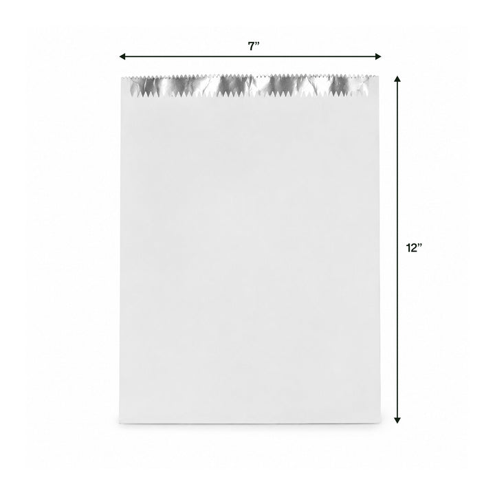 7″ x 9″ x 12″ White Aluminum Paper Foil Bags (1 x 500)