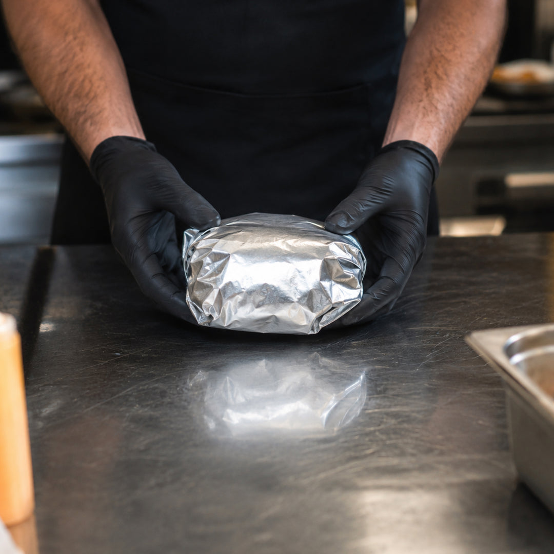 32x32cm White Aluminum Paper Foil Wraps (4kg)