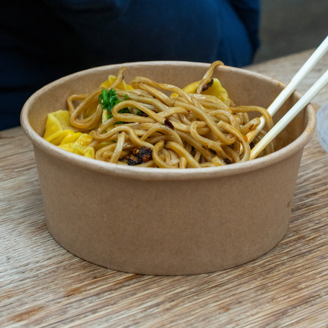 750ml Brown Kraft Round Salad Bowl (1 x 400)